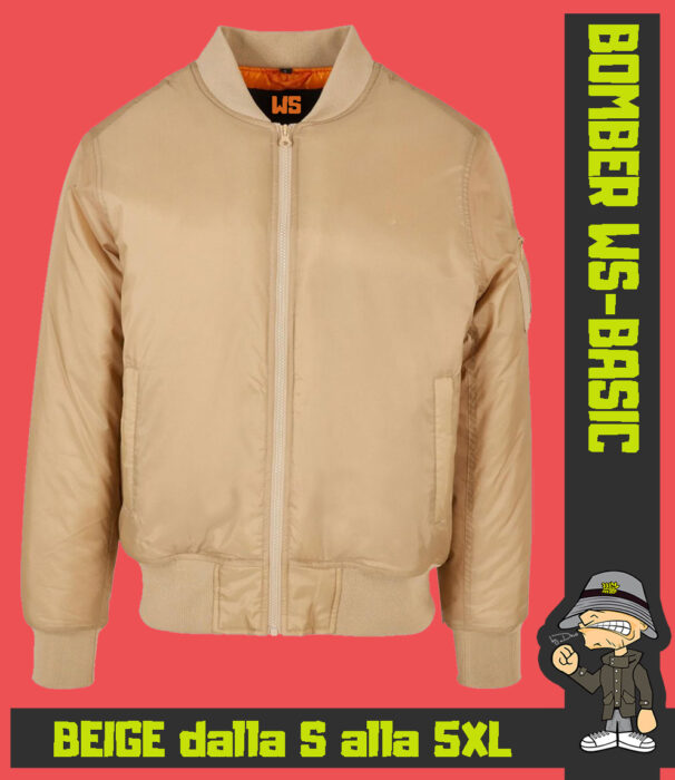 BOMBER BASIC BEIGE BY030